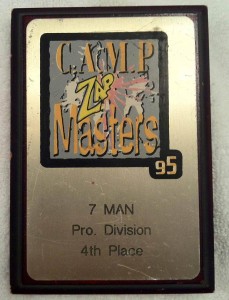 Zap - Camp Masters, 1995 plaque that came from Brahim Estephan.