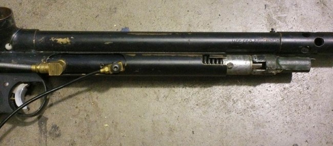 Front of P-27, Larry Sirus' early Stroker.