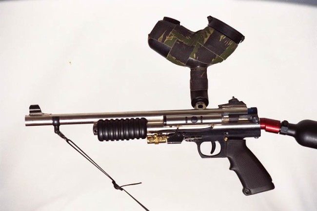 One of the first pistol grip semi automatics that Glenn Palmer built, P101. Photos courtesy Glenn Palmer.