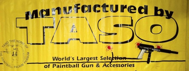 Taso banner with Fernando Castillo's Buzzard.