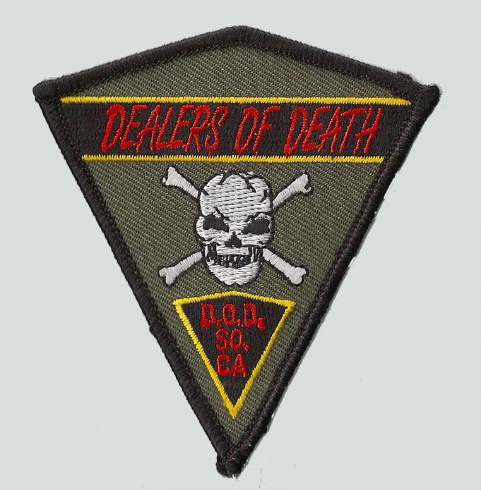 Dealers of Death patch, B&M’s factory team (c. 1993-1995?)