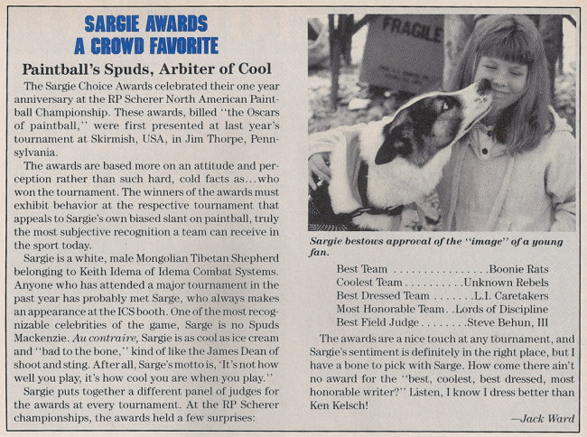 Sargie award from idema