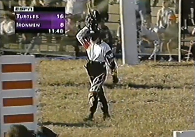 Brahim Estephen walking out.