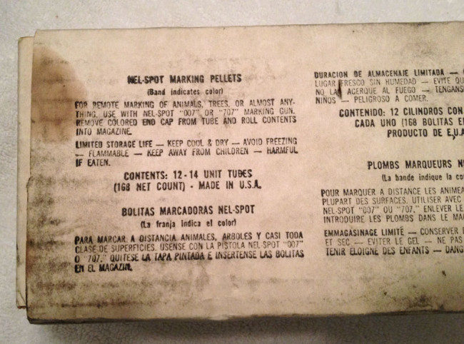 side of nelson paintballs box