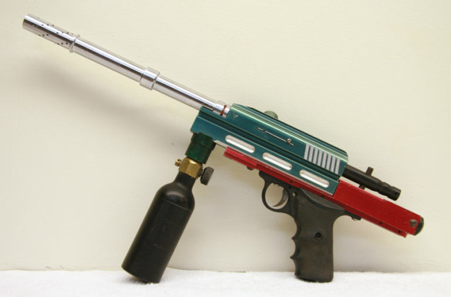 Carter Machine Autococker with cooper T imp kit attached, left