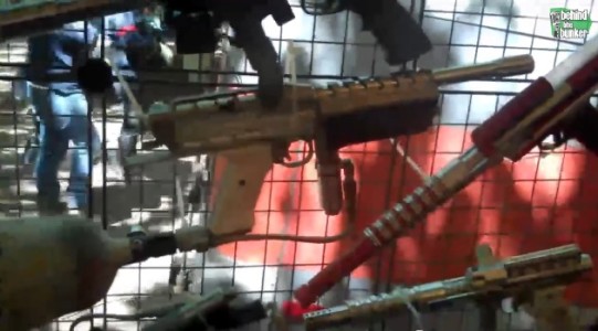 gun wall on behind the bunker