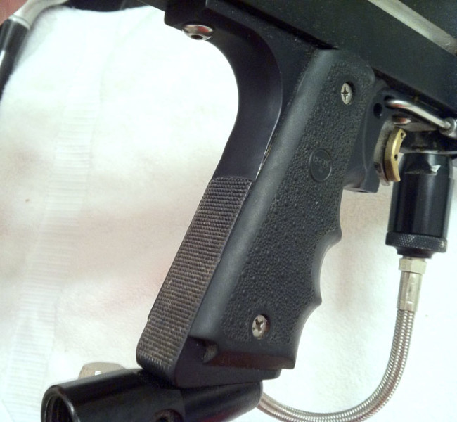 Pacific Paintball Minicocker with Checkering on rear of frame