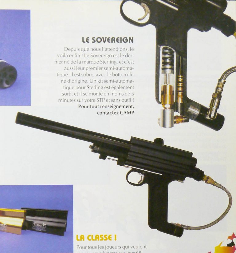 Auto Sterling article c.95 from French ‘Paintball Mag’