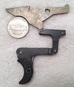 Radius cutout on sear is size of a nickel