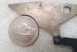 Close up of sear cut out