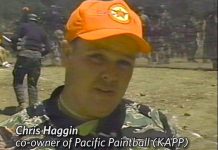 Chris Haggin at Paintball Hill's store Wars III
