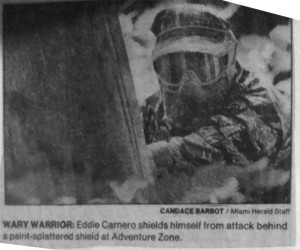 Eddie Carenaro in the hometown herald