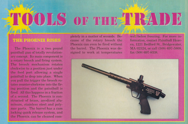 Phoenix scan from Paintball Sports International 1994