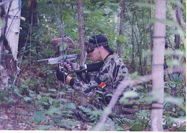 Another photo of Jason Lanzer with an early grey WGP Minicocker. At Beach Blitz '94. Image courtesy of Jason Ott 
