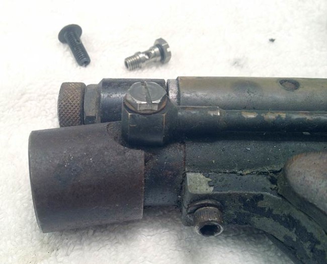 Hardline with clippard screw.