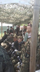 getting ready to play in china