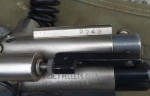 Serial number close up