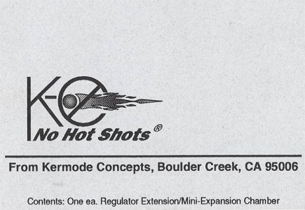 Regulator card for K-c No Hot Shot Reg