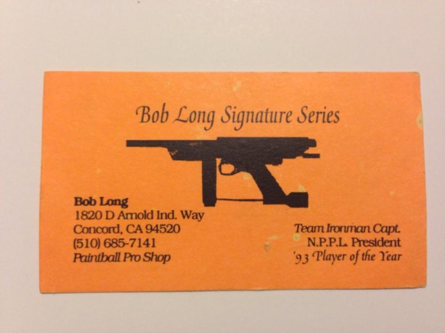 Bob Long Business card 1994
