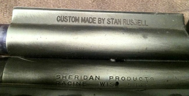 Right side of 1st generation Annihilator Rifle sight rail.