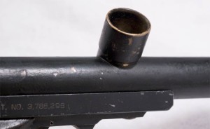 Right side view of nelspot 007 brass feed.