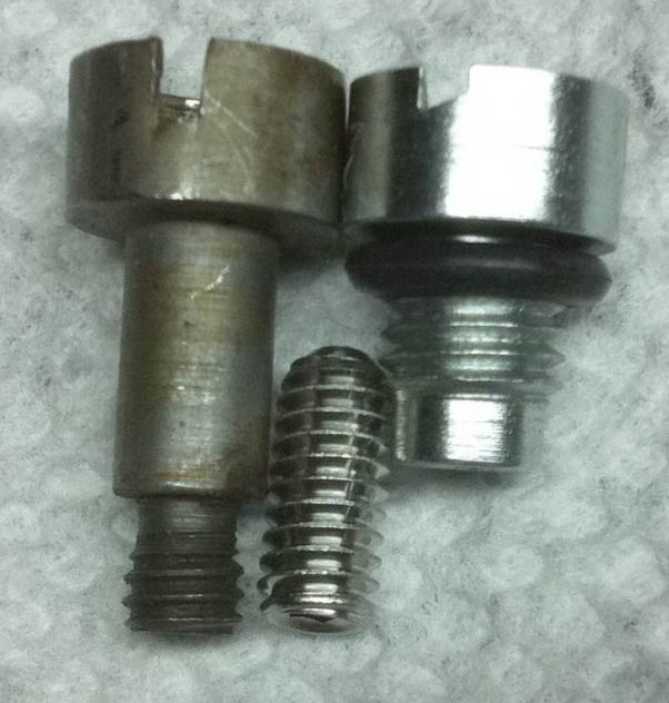 two pierce pins and screw