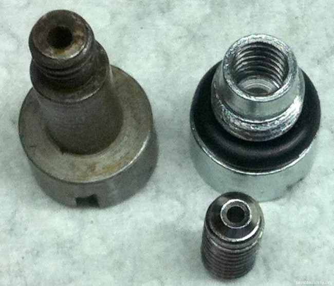 Top view with screw removed.