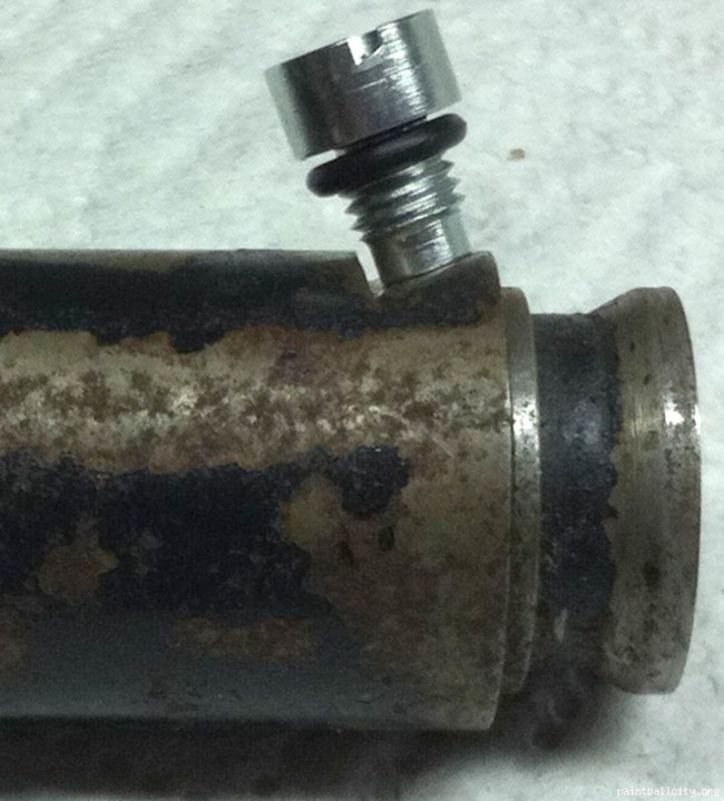 side view of nelspot valve with adapted piercer