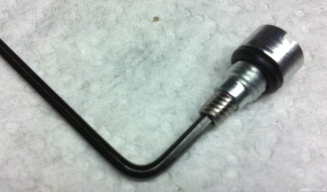 allen screw and set screw in piercer.