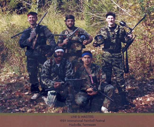 Paladin 5-man squad at the Line SI 1989 event.