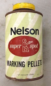 yellow super spot nelson paint can