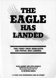 Hype on the brass eagle eagle c 1988 paintball magazine