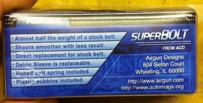 benefits of the Airgun Designs Super bolt