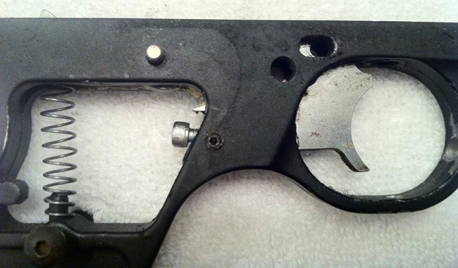 set screws in the frame