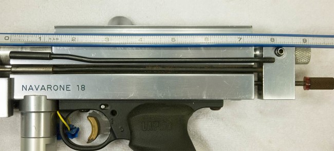 pump rod measurement on full block autococker