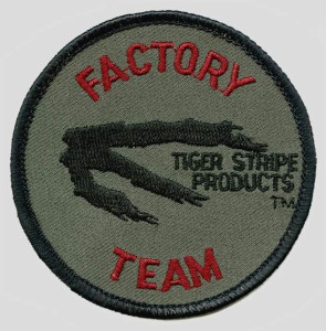 Tiger Stripe Factory Team Patch