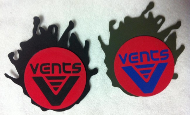 Vents Drink Coasters made of neoprene