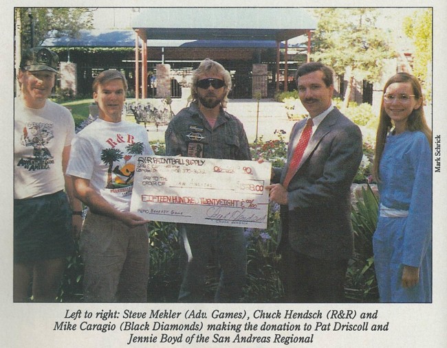 Close up shot from December 1990 Paintcheck magazine showing Chuck Hendsch.