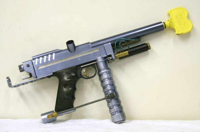 Right side of Pacific Paintball Autococker.