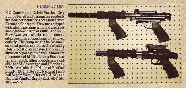 K-C Delrin Pumps, September 1990 in Paintcheck.