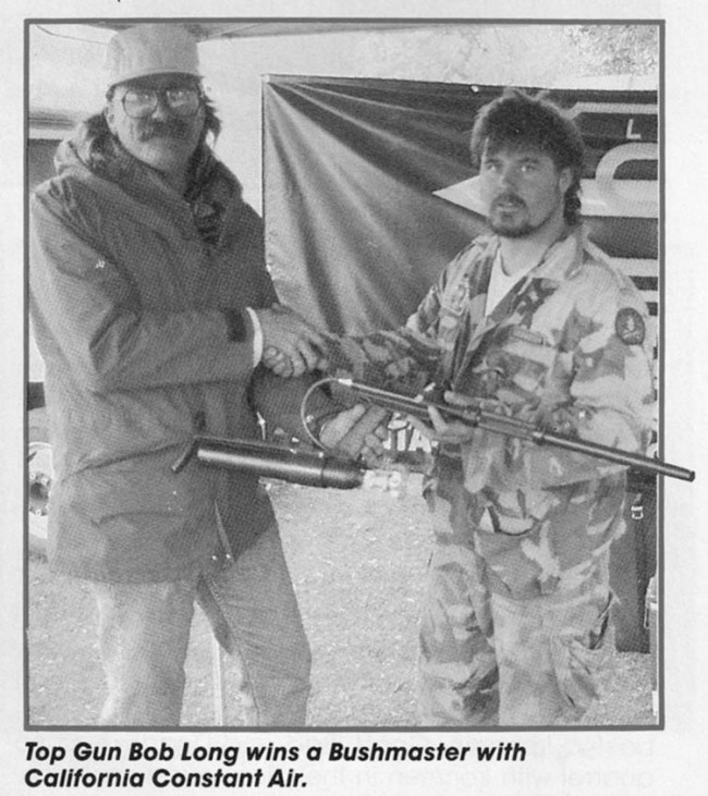 Ross Alexander and Bob Long in May 1990 issue of Paintball Sports Magazine.