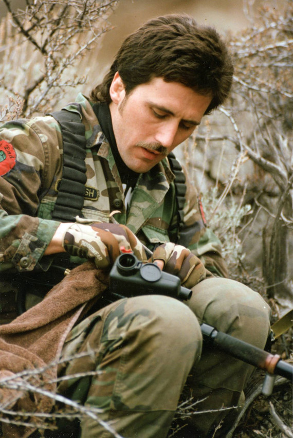 Rick Cendejas cleaning Bushmaster