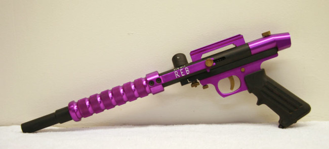 Purple Rebline MII Pump, left side.