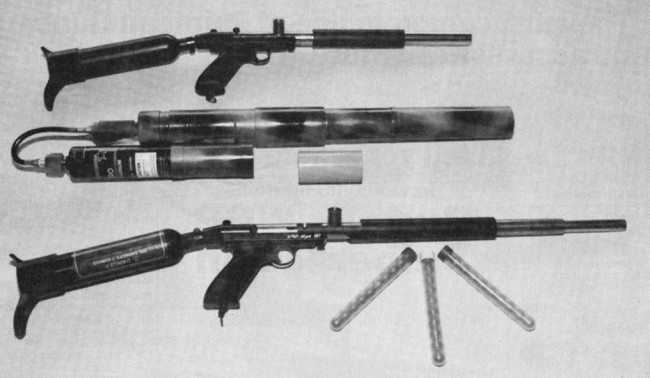 A close up of the Bore and Breech drop Brass Nelsons featured in the February 1990 issue of APG.