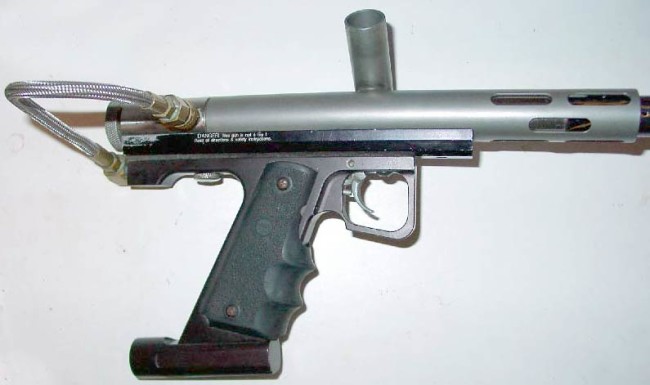 right side of a minimag with a 45 elite expansion chamber frame.