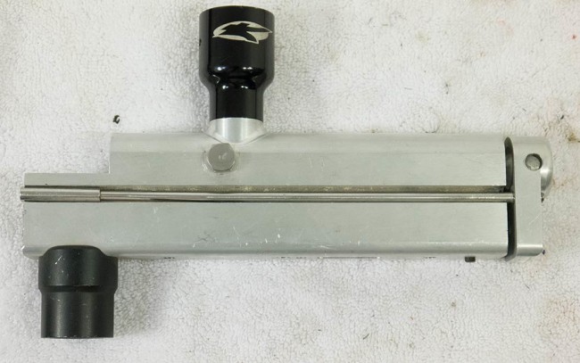 Left side of ball detent angel feedneck CCM body.