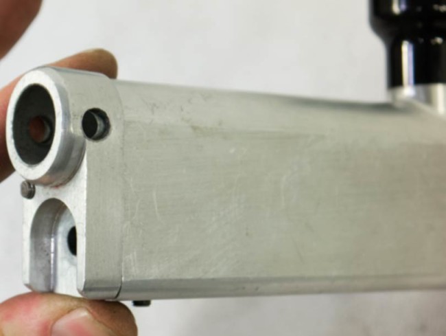 Back end of raw CCM round top body.