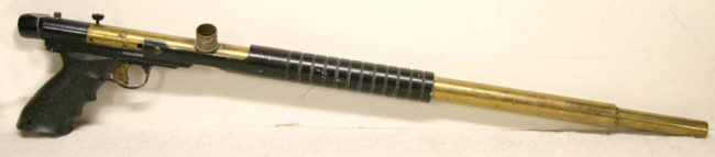 Right side of long barrel bore drop brass body kit