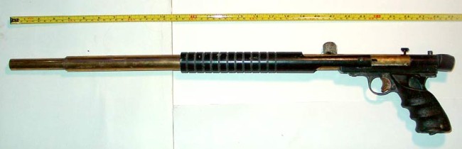 Left side of long barrel bore drop brass body kit