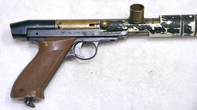 Right side view of Bore drop Brass Nelson.